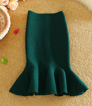 Load image into Gallery viewer, New Arrival Korean Style Women Fashion Skirts Wrap Hip Young Lady Fishtail Skirts Sexy Woman Slim Knitted Skirt