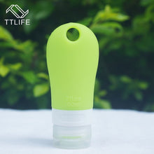 Load image into Gallery viewer, TTLIFE Silicone Portable Empty Travel Packing Press Bottle for Lotion Shampoo Bath Container With Holes for Hanging