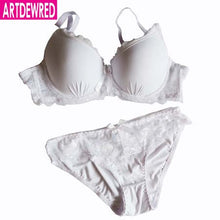 Load image into Gallery viewer, New arrival Women Sexy Plus Size Big Lace Bra Sets Solid Comfortable Bra Panty Set Sexy Lingerie Set Wave style Bra &amp; Brief Sets