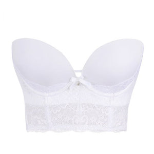 Sexy Mousse Hot Sale 2016 Wedding Bridal Bra Intimates Exquisite Embroidery Royal Cup Slip-resistant Bride Dress Bra Push Up