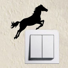 Load image into Gallery viewer, Fashion Jumping Horse Silhouette Switch Sticker Funny Home Decoration Wall Sticker 2WS0203