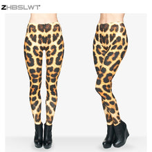 Load image into Gallery viewer, ZHBSLWT New 3D Printed Leopard Grain Women Leggings Fashion Galaxy Novelty