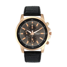 Load image into Gallery viewer, 2017 New Fashion Geneva Watch Men Unisex Faux Leather Strap Quartz Wrist Watch For Men Clock Relogio masculino