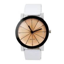 Load image into Gallery viewer, GENVIVA High Quality Men Quartz Dial Clock Stainless Steel Leather Wrist Watch Round Case