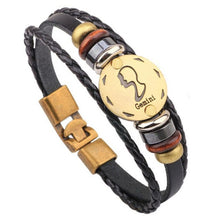 Load image into Gallery viewer, Twelve constellations bracelet  Bracelet Fashion Jewelry Leather Bracelet Personality Bracelet wristband