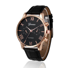 Load image into Gallery viewer, Retro Design Mens Watches Top Brand Luxury Men&#39;s Quartz Watch Leather Band Analog Alloy Wrist Watch Black Brown relojes