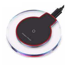 Load image into Gallery viewer, Ultra Slim QI Wireless Fast Charger Charging Pad 5V 1A Wireless Charge for Samsung Galaxy S7 S6 Edge Plus Note 5 LG G2 G3 HTC