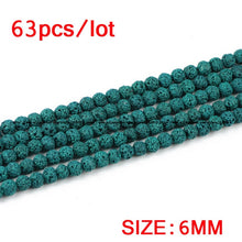 Load image into Gallery viewer, JHNBY Green Lava beads Natural Stone beads Volcanic rock High quality Round Loose bead ball 4/6/8/10/12MM for jewelry making DIY