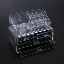 Load image into Gallery viewer, 2 Drawers Makeup Organizer Plastic Cosmetic Storage Box Jewelry Container Toiletry Make up Organizer Case Cosmetic Office Boxes