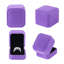 Load image into Gallery viewer, High Quality Velvet Engagement Wedding Earring Ring Pendant Jewelry Display Storage Box Case 7 Colors