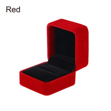 Load image into Gallery viewer, High Quality Velvet Engagement Wedding Earring Ring Pendant Jewelry Display Storage Box Case 7 Colors