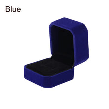 Load image into Gallery viewer, High Quality Velvet Engagement Wedding Earring Ring Pendant Jewelry Display Storage Box Case 7 Colors