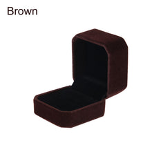 Load image into Gallery viewer, High Quality Velvet Engagement Wedding Earring Ring Pendant Jewelry Display Storage Box Case 7 Colors