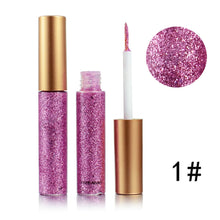 Load image into Gallery viewer, Metallic Shiny Smoky Eyes Eyeshadow Waterproof Glitter Liquid Eyeliner