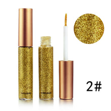 Load image into Gallery viewer, Metallic Shiny Smoky Eyes Eyeshadow Waterproof Glitter Liquid Eyeliner