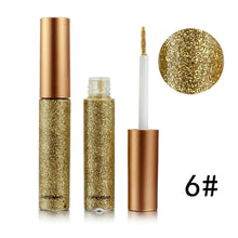 Load image into Gallery viewer, Metallic Shiny Smoky Eyes Eyeshadow Waterproof Glitter Liquid Eyeliner