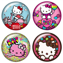 Load image into Gallery viewer, Fashion Lovely hello kitty 10pcs 12mm/18mm/20mm/25mm Round photo glass cabochon demo flat back Making findings ZB0479