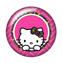 Load image into Gallery viewer, Fashion Lovely hello kitty 10pcs 12mm/18mm/20mm/25mm Round photo glass cabochon demo flat back Making findings ZB0479