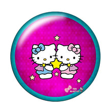 Load image into Gallery viewer, Fashion Lovely hello kitty 10pcs 12mm/18mm/20mm/25mm Round photo glass cabochon demo flat back Making findings ZB0479