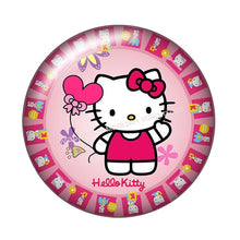 Load image into Gallery viewer, Fashion Lovely hello kitty 10pcs 12mm/18mm/20mm/25mm Round photo glass cabochon demo flat back Making findings ZB0479