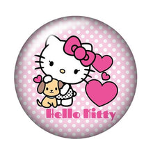 Load image into Gallery viewer, Fashion Lovely hello kitty 10pcs 12mm/18mm/20mm/25mm Round photo glass cabochon demo flat back Making findings ZB0479