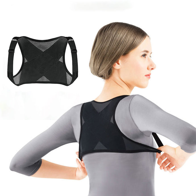 New Adjustable Posture Corrector Back Shoulder Support Belt Adult Nylon Corset Back for Men Women