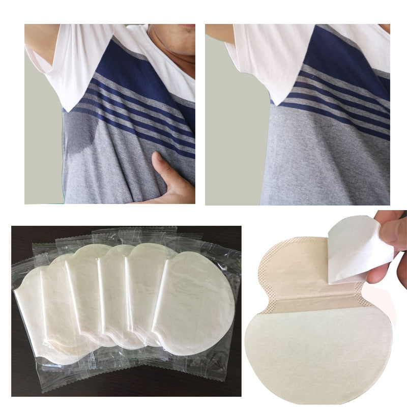 10/12pcs Summer Underarm Pads Armpit Sweat Pads Disposable Absorbing Deodorant Patch Anti Perspiration Stickers for Linings