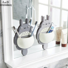 Load image into Gallery viewer, Homdox Bathroom Toothbrush Holder Suction Cur Sucker Storage Rack Toothpaste Children Spoon  Wall Mounted Organization Holders