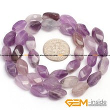 Load image into Gallery viewer, 6x12mm Twist Jewelry Beads Natural Stone Beads Select: Rose Quartzs, Aventurine Amethysts, Red Jaspers,Tiger Eye,Wholesale !