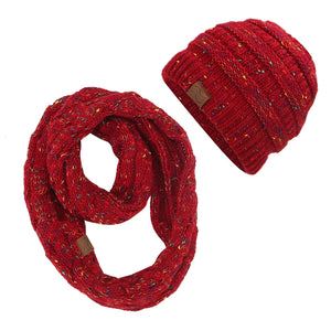 ponytail beanies & scarf sets