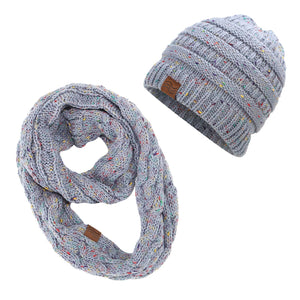 ponytail beanies & scarf sets