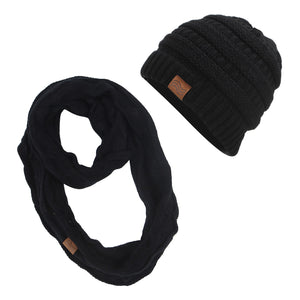 ponytail beanies & scarf sets