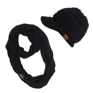 ponytail beanies & scarf sets