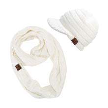 Load image into Gallery viewer, ponytail beanies &amp; scarf sets