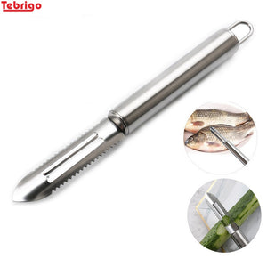 Tebrigo Stainless Steel Vegetable Cutter Slicer Potato Slicers Magic Julienne Peeler Apple Fruit Fish Scaler Kitchen Accessories