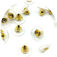 Load image into Gallery viewer, Alloy 50pcs/lot Cheap Jewelry Findings Earring Backs Bullet Stoppers Earnuts Ear Plugs Plated Findings Jewelry Accessories Beads