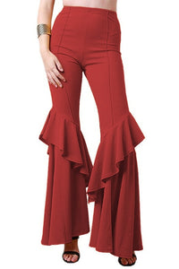 Autumn 2018 Trousers Women High Waist Black White Pants Flare Pants Woman Wide Leg Pants Female Big Size Pantalon Femme Mujer