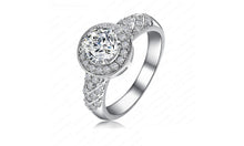 Load image into Gallery viewer, Christmas Gift Gold / Silver Color Clear AAA Zircon Fancy Women Jewelry Rings