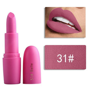 Miss Rose Matte Lipstick for Women Cosmetics Sexy Batom Mate Waterproof Long-lasting Nude Red Lips Makeup Levre Pintalabios Lady