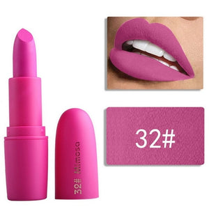 Miss Rose Matte Lipstick for Women Cosmetics Sexy Batom Mate Waterproof Long-lasting Nude Red Lips Makeup Levre Pintalabios Lady