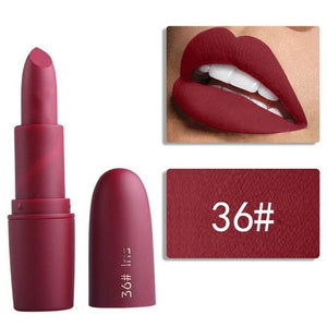 Miss Rose Matte Lipstick for Women Cosmetics Sexy Batom Mate Waterproof Long-lasting Nude Red Lips Makeup Levre Pintalabios Lady