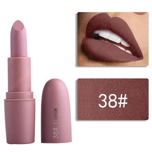 Miss Rose Matte Lipstick for Women Cosmetics Sexy Batom Mate Waterproof Long-lasting Nude Red Lips Makeup Levre Pintalabios Lady