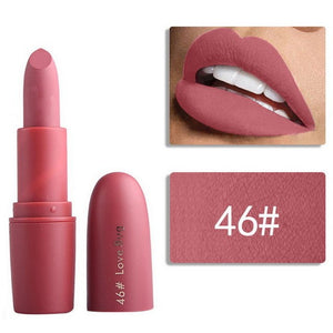 Miss Rose Matte Lipstick for Women Cosmetics Sexy Batom Mate Waterproof Long-lasting Nude Red Lips Makeup Levre Pintalabios Lady