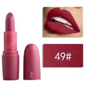 Miss Rose Matte Lipstick for Women Cosmetics Sexy Batom Mate Waterproof Long-lasting Nude Red Lips Makeup Levre Pintalabios Lady