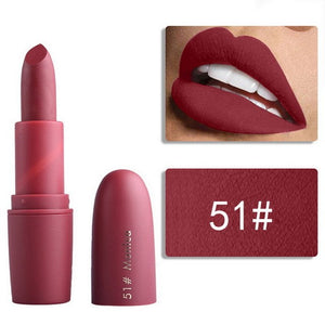 Miss Rose Matte Lipstick for Women Cosmetics Sexy Batom Mate Waterproof Long-lasting Nude Red Lips Makeup Levre Pintalabios Lady