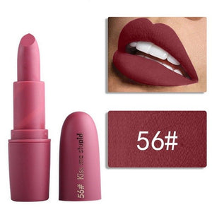 Miss Rose Matte Lipstick for Women Cosmetics Sexy Batom Mate Waterproof Long-lasting Nude Red Lips Makeup Levre Pintalabios Lady