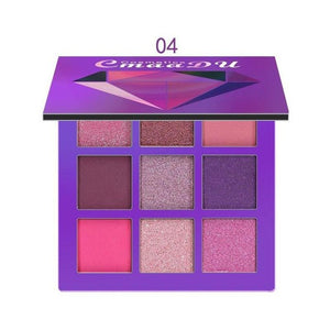 9 Colors Diamond Glitter Eyeshadow Pallete Matte Shimmer Powder Eye Shadow Waterproof Long-lasting Pigment Cosmetics Eye Makeup