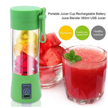 Load image into Gallery viewer, Portable Juicer Cup Mixer Smoothie Maker USB Rechargeable Blender Mini Juicer Juice Machine 380ML