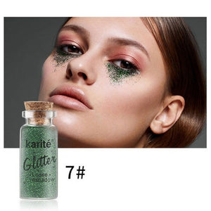 Chic 12 Colors Glitter Eye Shadow Cosmetics Makeup Diamond Lips Loose Eyes Pigment Powder Woman Cosmetics Make Up Eyeshadow