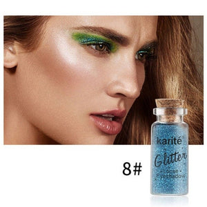 Chic 12 Colors Glitter Eye Shadow Cosmetics Makeup Diamond Lips Loose Eyes Pigment Powder Woman Cosmetics Make Up Eyeshadow